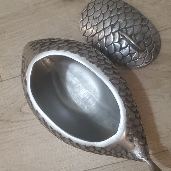 Vintage Handmade Catfish Metal Jar - Picture 7 of 10